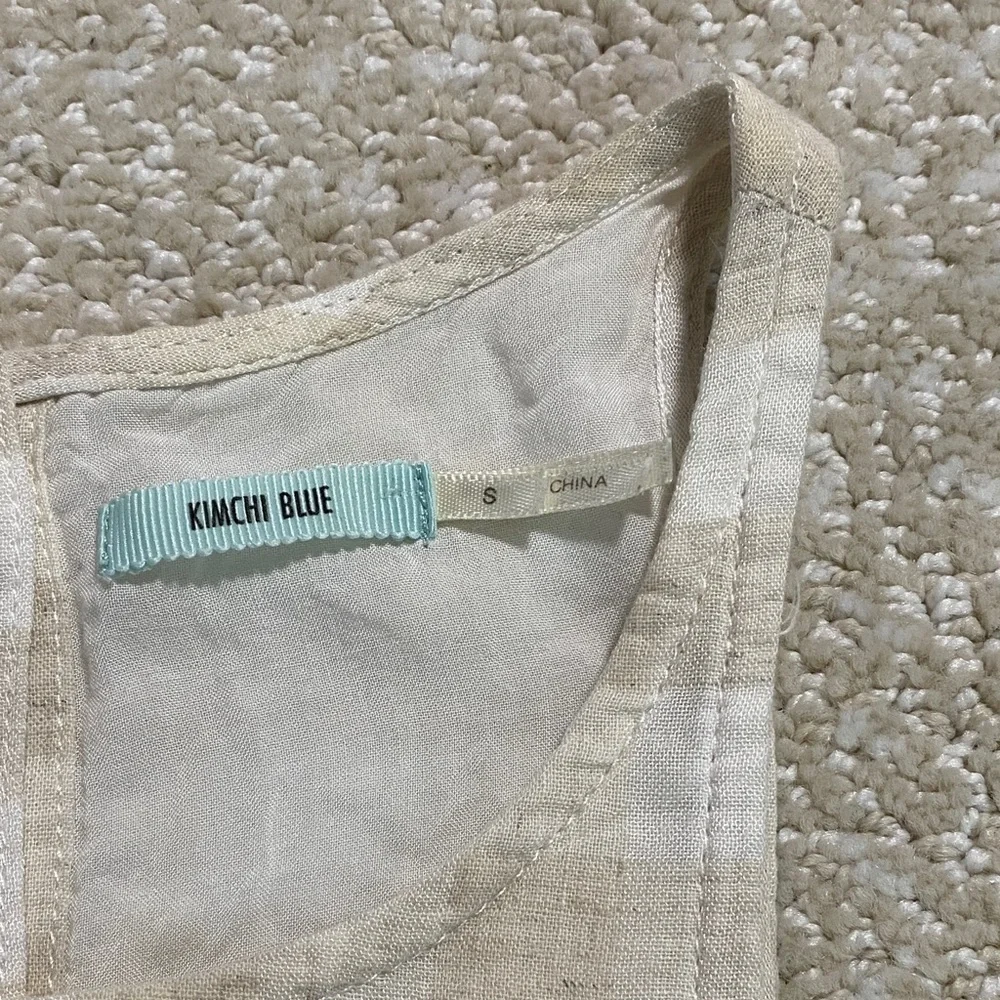 Kimchi Blue Cream Plaid Midi Dress - Picture 8 of 16